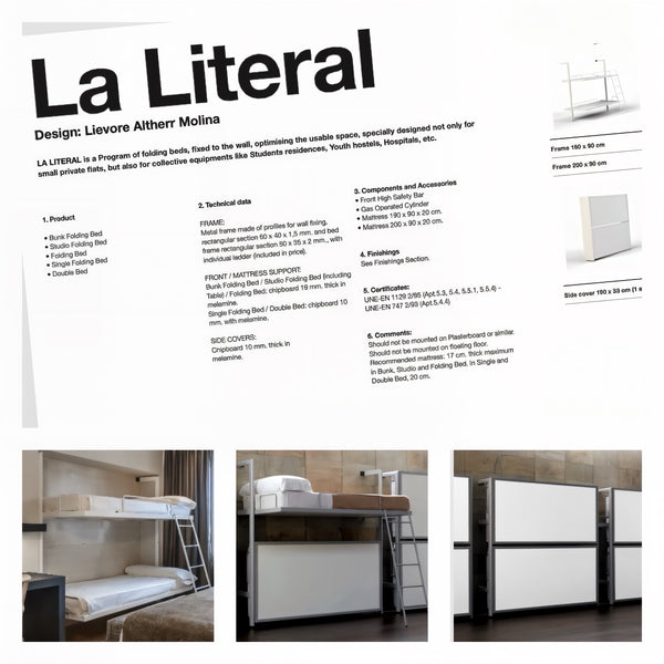 La Literal divstāvu nolokāma gulta, Spānija