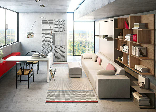 OSLO 283 Dx divano sienas gultas komplekts, Clei Itālija