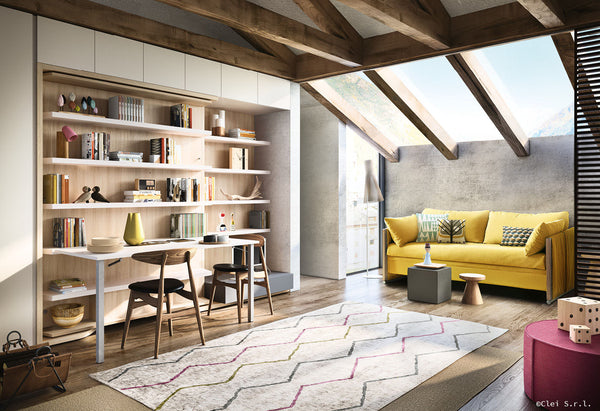 LGM rotating double wallbed patented. Clei, Italy