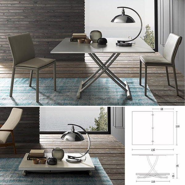 Altacom Bessy Transformējams kafijas un virtuves galds no Itālijas