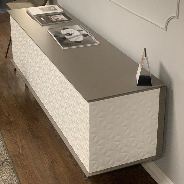 VEGAS SIDEBOARD 4T FEET MT90 4 DOORS X03 CEMENTO DOOR+SIDES X01 INVERNO