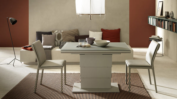 Ares Glass Transformējams kafijas un virtuves galds no Itālijas