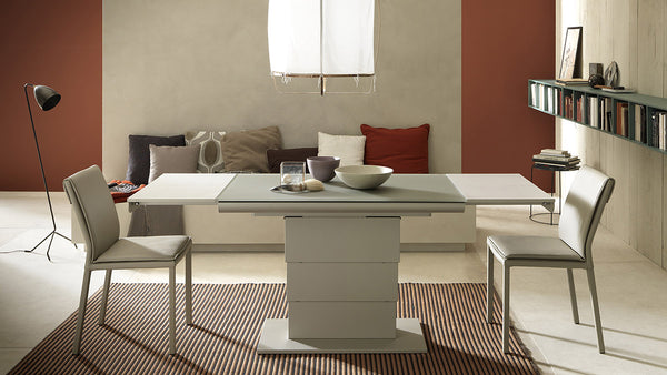 Ares Glass Transformējams kafijas un virtuves galds no Itālijas