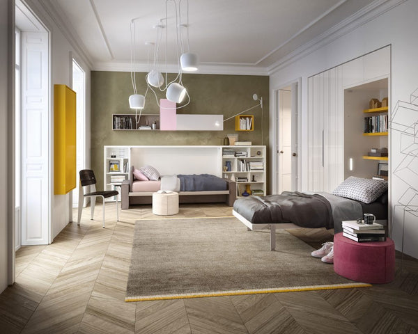 Kali Sofa 90/120 horizontal opening wall bed by Clei, Italy