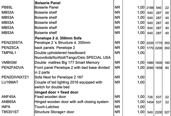 Penelope 2 sofa next wall bed for 160 x 198 x 18 cm mattress