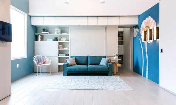 Penelope 2 sofa next wall bed for 160 x 198 x 18 cm mattress