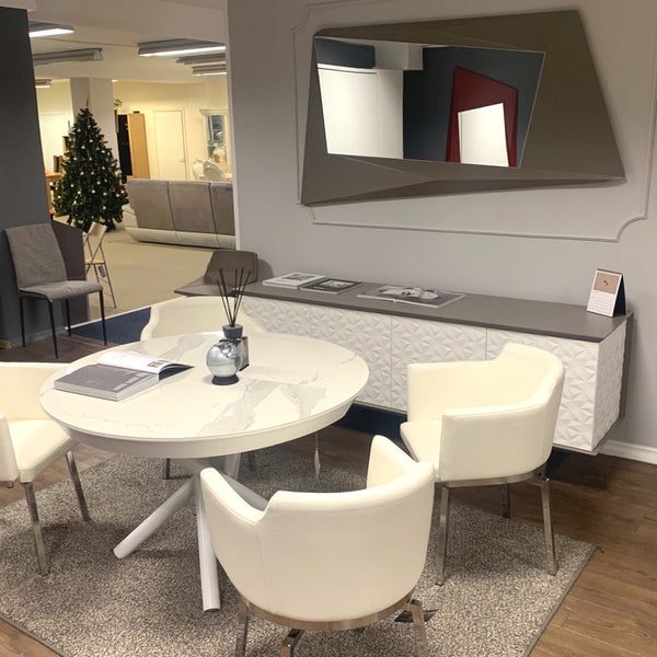 VEGAS SIDEBOARD 4T FEET MT90 4 DOORS X03 CEMENTO DOOR+SIDES X01 INVERNO