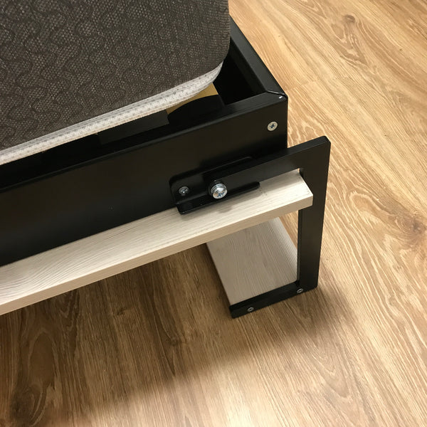 Jauns: Sienas gultas komplekti 140-160 x 200 cm matracim ar plauktu sistēmu un dīvānu