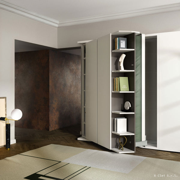 LGM rotating double wallbed patented. Clei, Italy