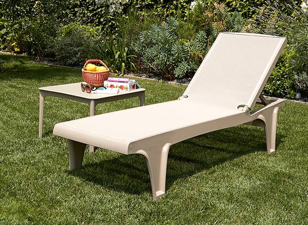 SUNBED TAHITI, stackable 20 pcs