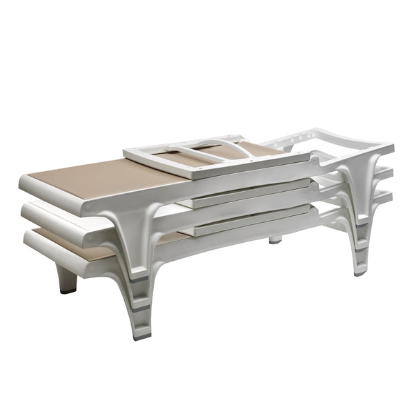 SUNBED TAHITI, stackable 20 pcs
