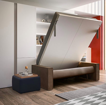 Penelope 2 sofa wall bed for 160 x 198 x 18 cm mattress