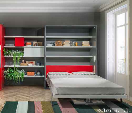 Penelope 2 dining wall bed for 160 x 198 x 18 cm mattress