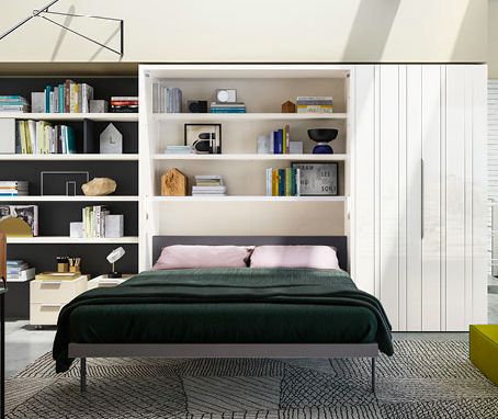 Penelope 2 board wall bed for 160 x 198 x 18 cm mattress