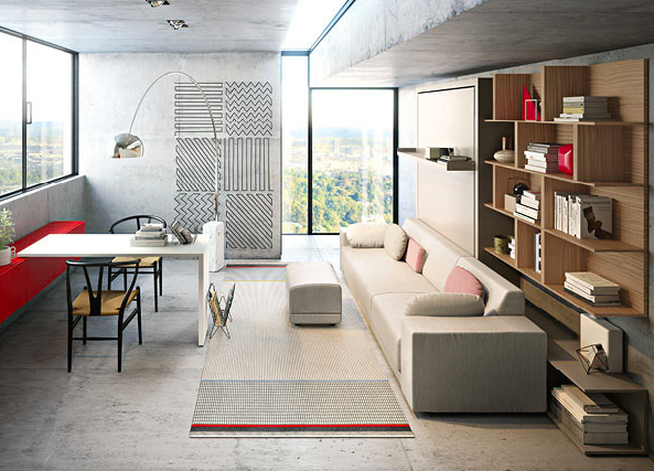 OSLO Divano 301 wall bed for 154 x 202 x 18 cm mattress