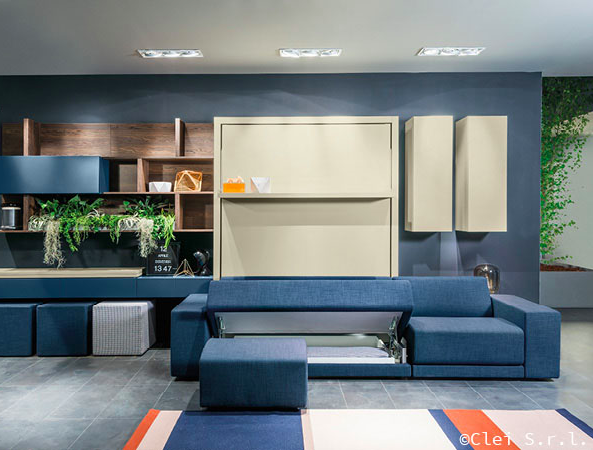 OSLO Divano 301 wall bed for 154 x 202 x 18 cm mattress