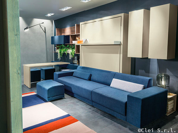 OSLO Divano 301 wall bed for 154 x 202 x 18 cm mattress