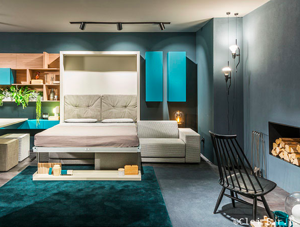 OSLO Divano 301 wall bed for 154 x 202 x 18 cm mattress