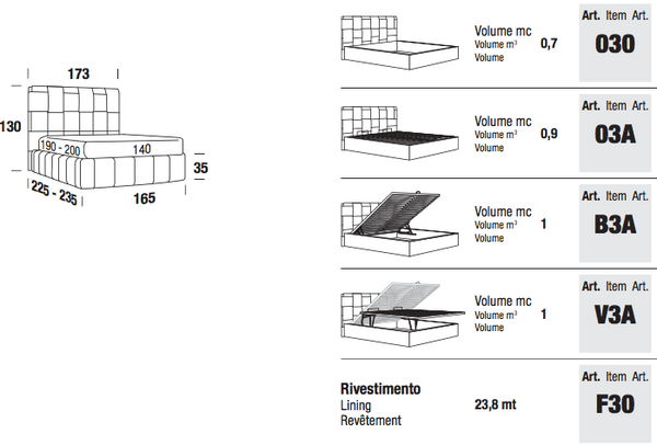 Tiffany bed by felis.it