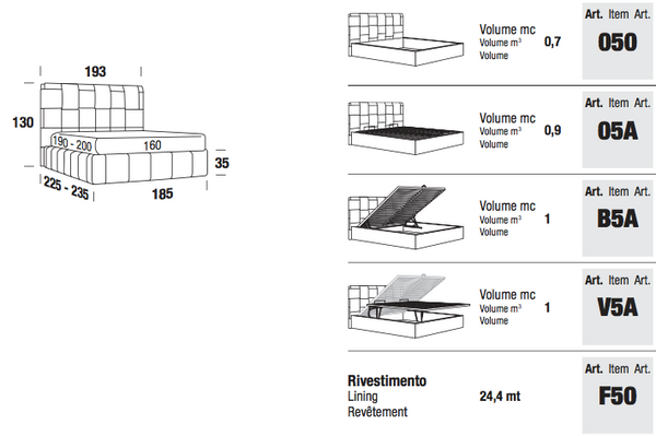 Tiffany bed by felis.it