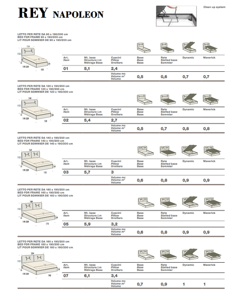 Rey promo home collection bed by felis.it