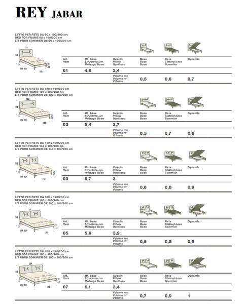 Rey promo home collection bed by felis.it