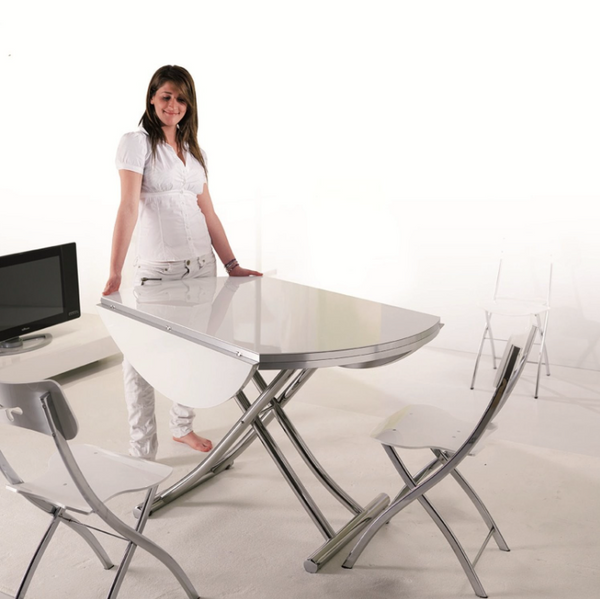 GLOBE transformable round table by Ozzio Italia