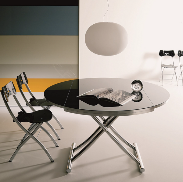 GLOBE transformable round table by Ozzio Italia