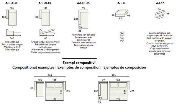 Kurt sofa / corner sofa bed by felis.it Day & Night collection
