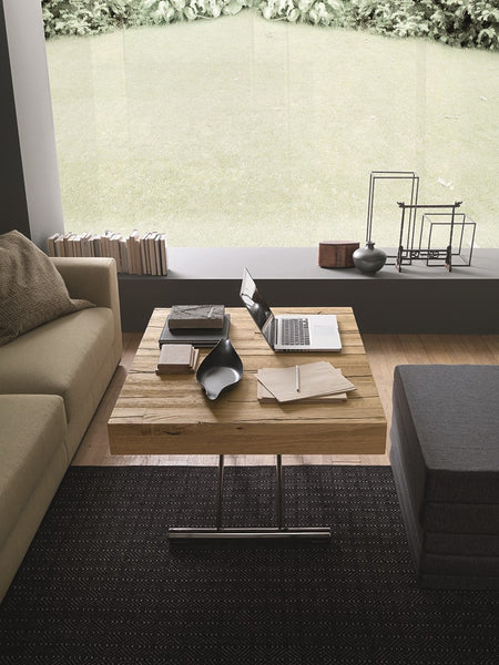 Tavoletto coffee table with variable height and bed in one by Altacom Italia