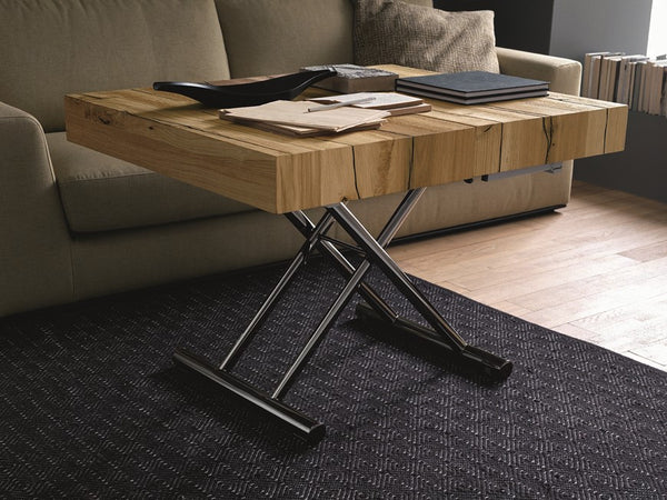 Tavoletto coffee table with variable height and bed in one by Altacom Italia