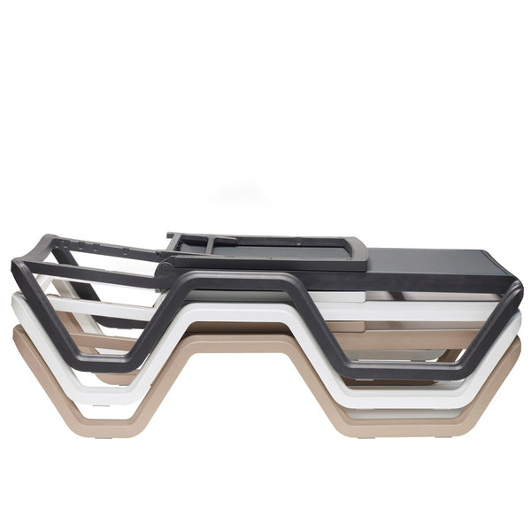 VELA sun bed, stackable up to 20 pcs