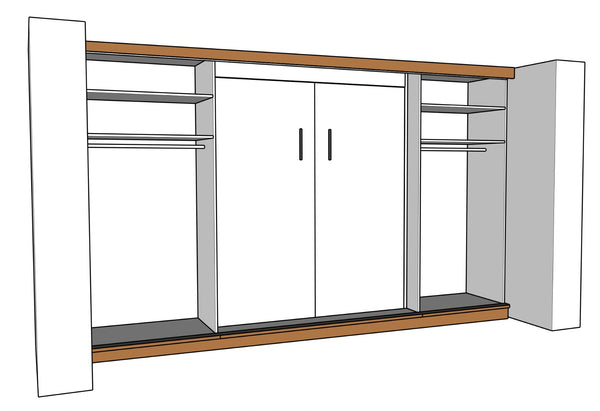 Jauns: Sienas gultas komplekti 140-160 x 200 cm matracim ar plauktu sistēmu un dīvānu