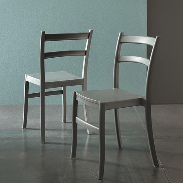 Norma stackable indoor/outdoor chair by Altacom Italia