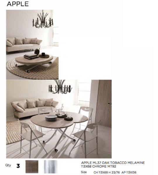 Sale, last chance! APPLE 113X68+68 by Ozzio Italia