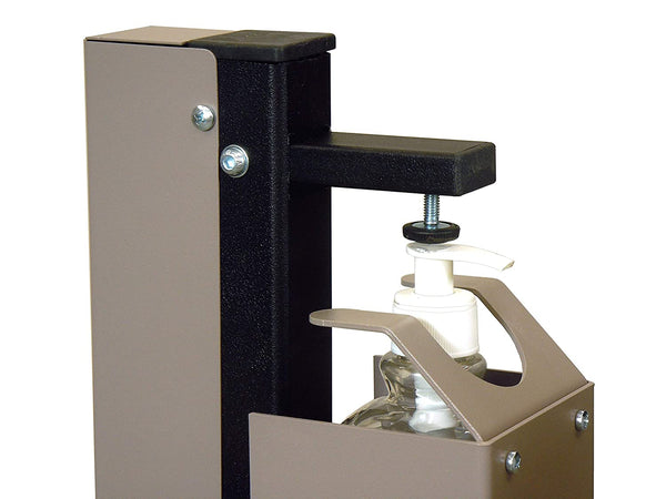 Disinfection gel dispenser holder column with pedal [EN]