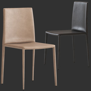 Erica split leather chair by Altacom Italia