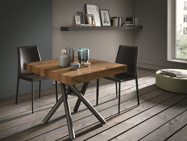 Erica split leather chair by Altacom Italia