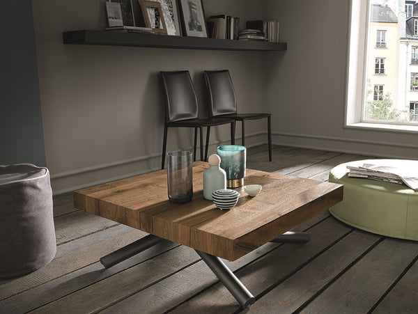 Erica split leather chair by Altacom Italia