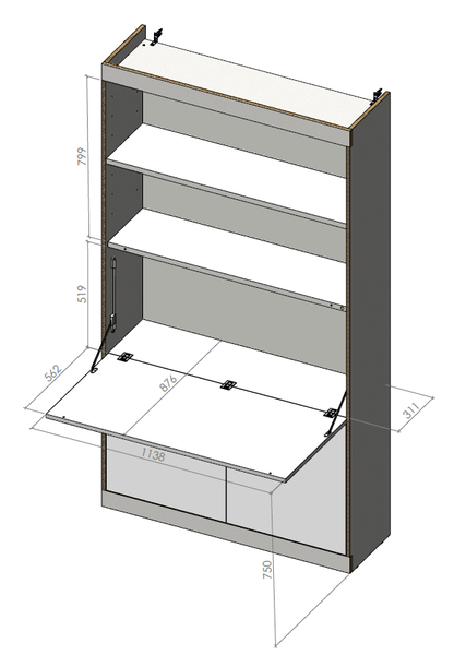 FLAI Home-Office black by Müller Möbelwerkstätten