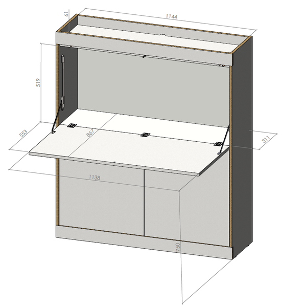 FLAI Home-Office black by Müller Möbelwerkstätten