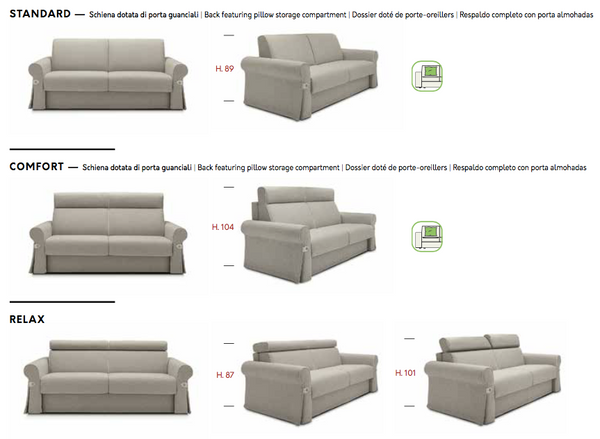 Flair sofa / corner sofa bed by felis.it Day & Night collection