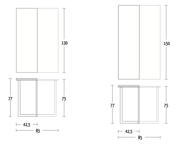 Flap console table by Altacom Italia
