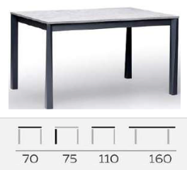 HYDRA wooden table white by Natisa, Italy various sizes and shapes