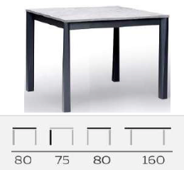 HYDRA wooden table white by Natisa, Italy various sizes and shapes