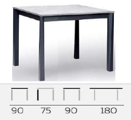 HYDRA wooden table white by Natisa, Italy various sizes and shapes