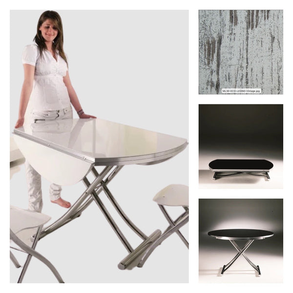 GLOBE transformable round table by Ozzio Italia