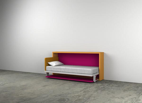 Kali Board 90/120 horizontal opening wall bed by Clei, Italy