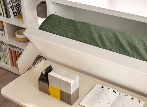 Kali Board 90/120 horizontal opening wall bed by Clei, Italy