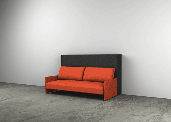 Kali Sofa 90/120 horizontal opening wall bed by Clei, Italy